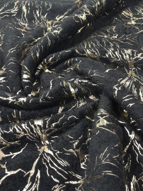Mongolian foil fleece