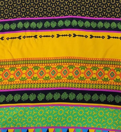 Printed Rayon Twill #01 Yellow