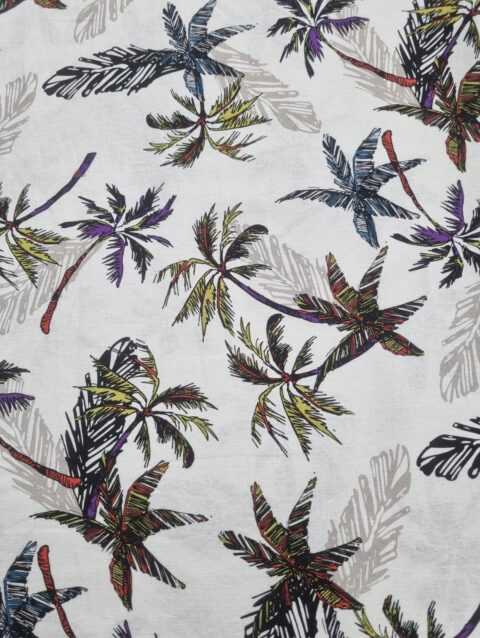Linen Rayon Print #15 Pink