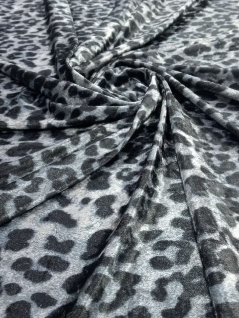 Animal Embossed Coral Velour