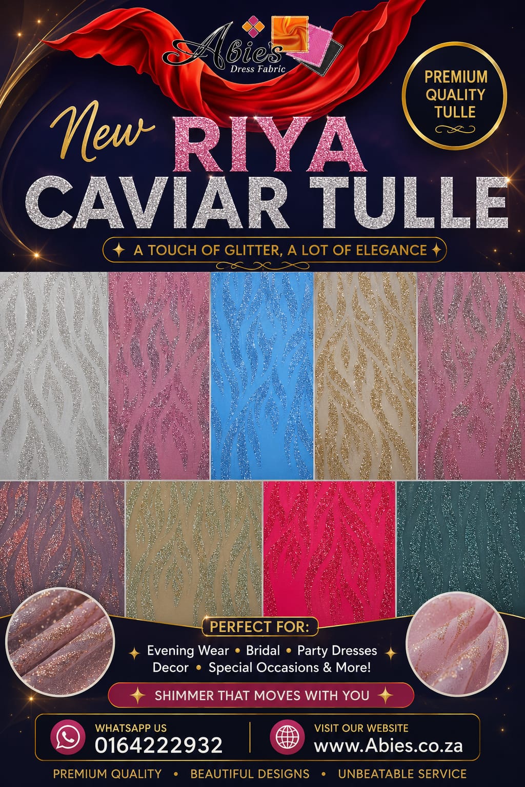 Pb Tulle Caviar Metallic