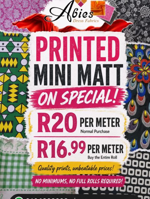 Printed Mini Matt Clearance